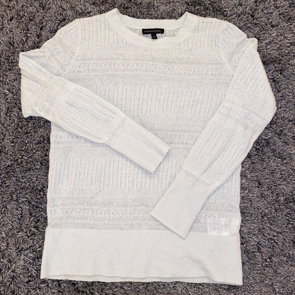 Banana Republic mint blue cashmere sweater